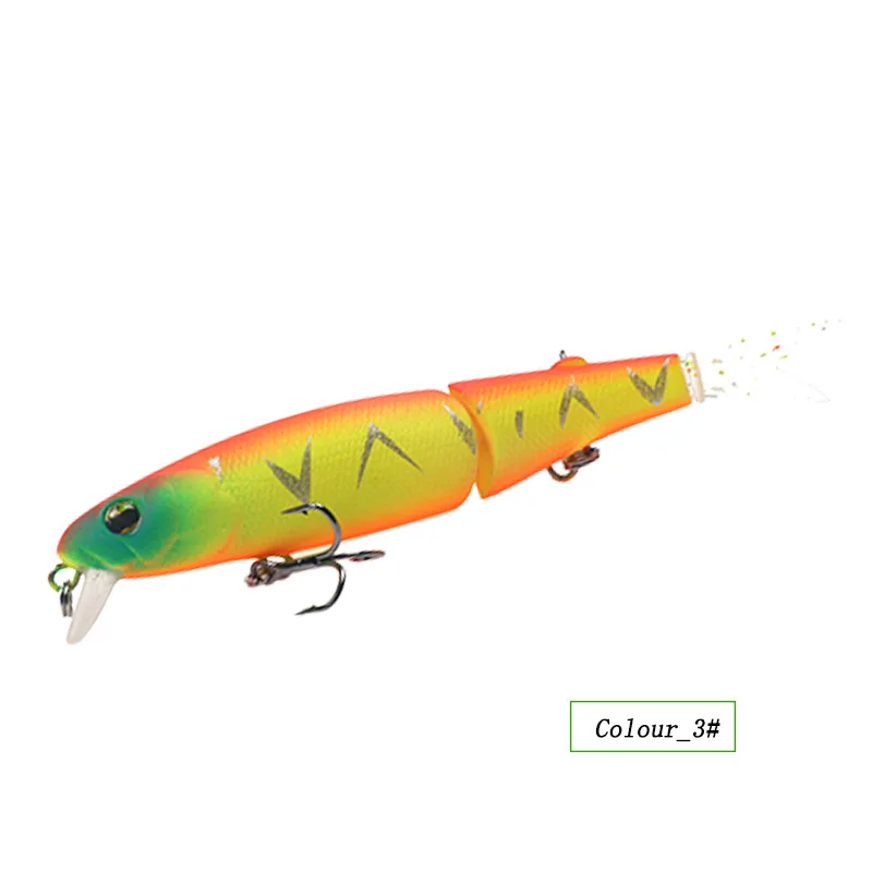 Luya Multi-section Bait 88mm/7.2g Two-section Soft-tailed Mino Suspension Decoy Luya Bait Mainland China enlarge
