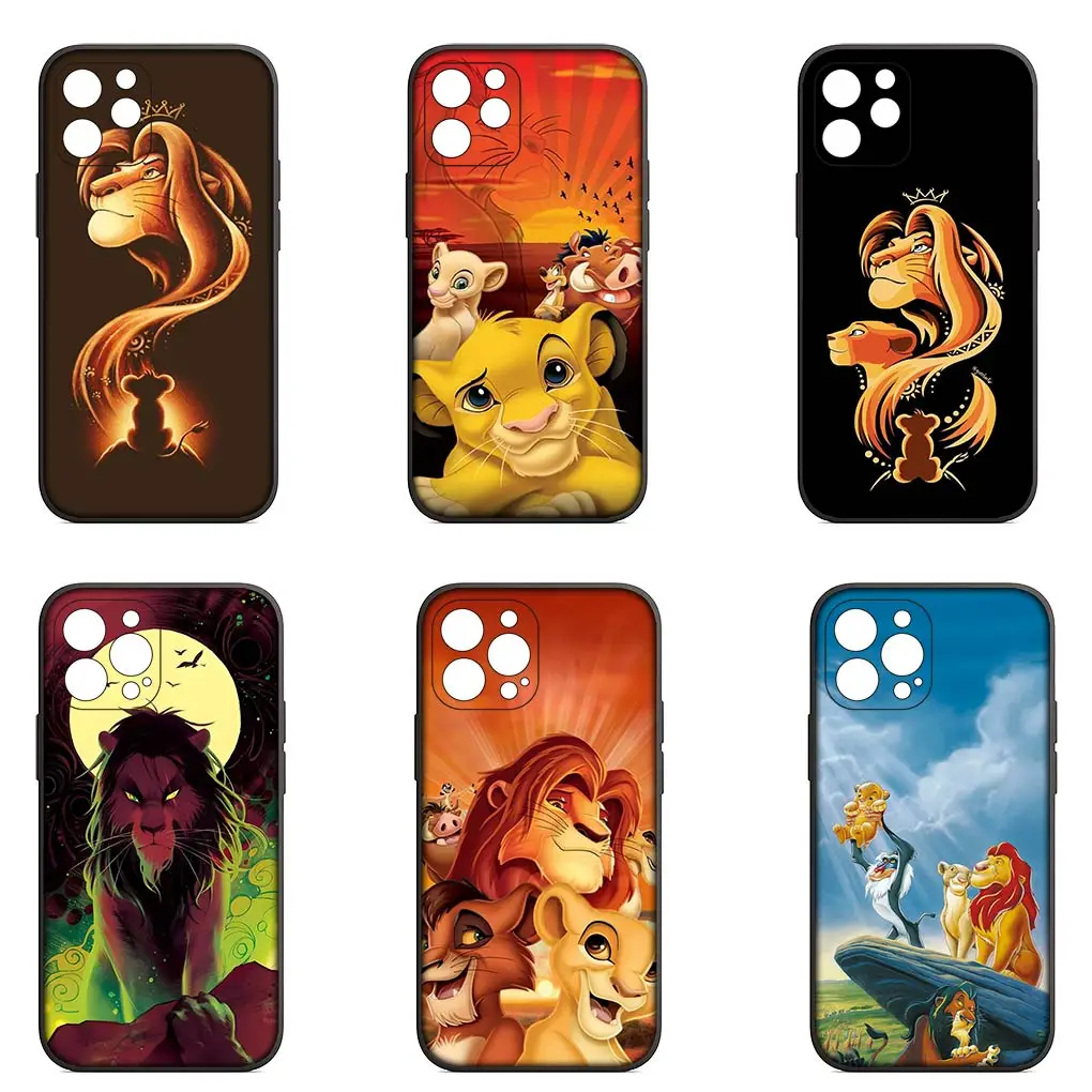Чехол из ТПУ Король Лев Симба Пумба для Apple iPhone 16 11 Pro XS Max X XR 6 7 8 6S Plus + SE 2022 16+