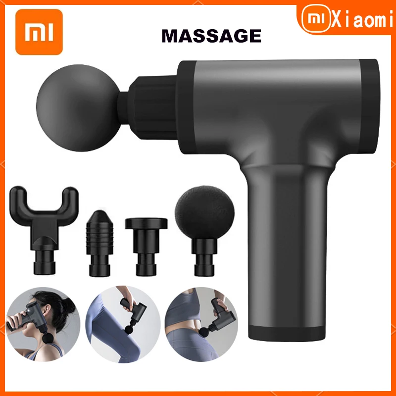 2023 New Xiaomi Massage Gun Electric Neck Massager Smart Hit Fascia Gun for Body Massage Relaxation Fitness Muscle Pain Relief images - 1