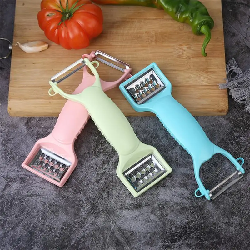 

2023 Multi-function Grater Apple Peeler Double Head Fruit Paring Knife Apple Kitchen Vegetable Carrot Gadgets