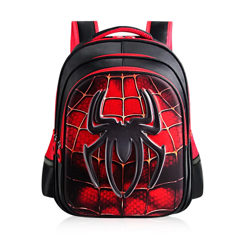 

3d Disney Anime Spiderman Captain America Fashion Elementary School Cartoon Schoolbag Backpack Three-dimensional Hard Shell Bag