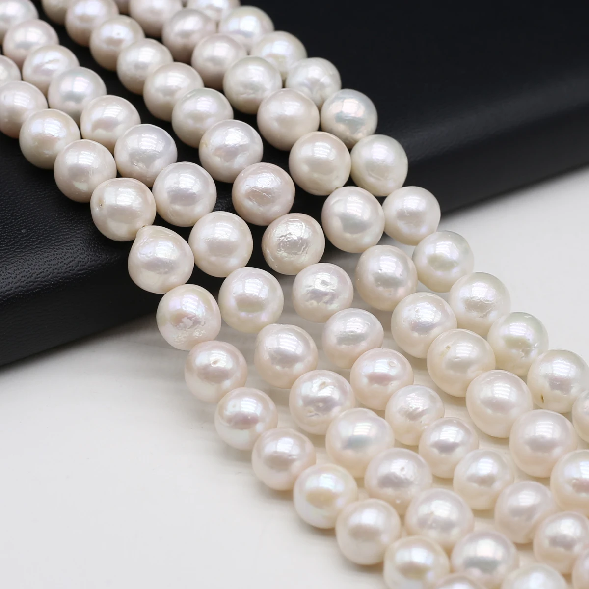 

9-10mm Natural Freshwater Pearl Rourd Beads White Pearl Loose Spacer Beads For Jewelry Making DIY Bracelet Necklace Women Gift