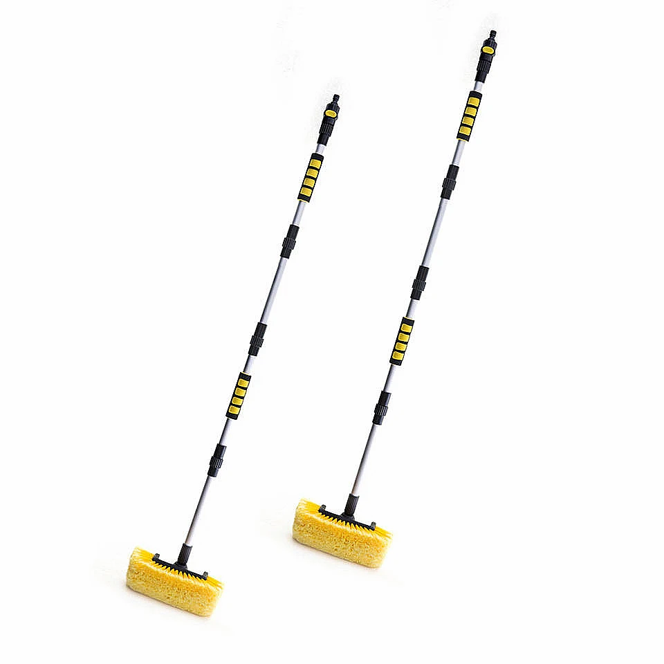 

1.6M Car Automatic Telescopic Long Rod Spray Water Brush Auto Windshield Window Wipe Glass Cleaner Washing Tool