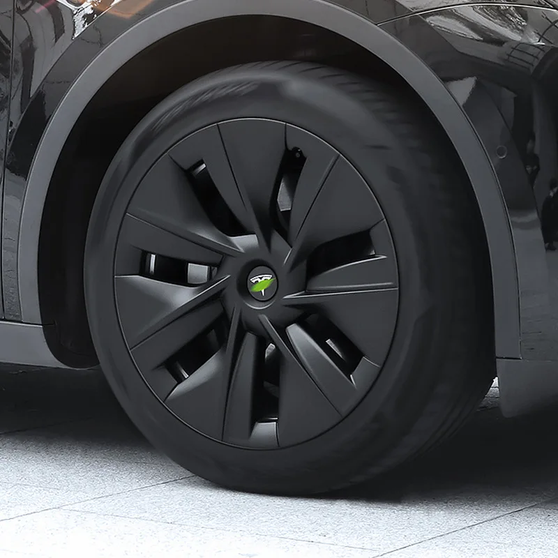 

4PCS Hub Cap Performance Replacement Wheel Cap 19 Inch Automobile Hubcap Full Rim Cover Accessories for Tesla Model Y 2018-2023