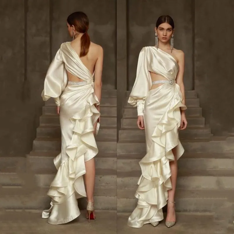 Элегантное Длинное Вечернее Платье Aleeshuo