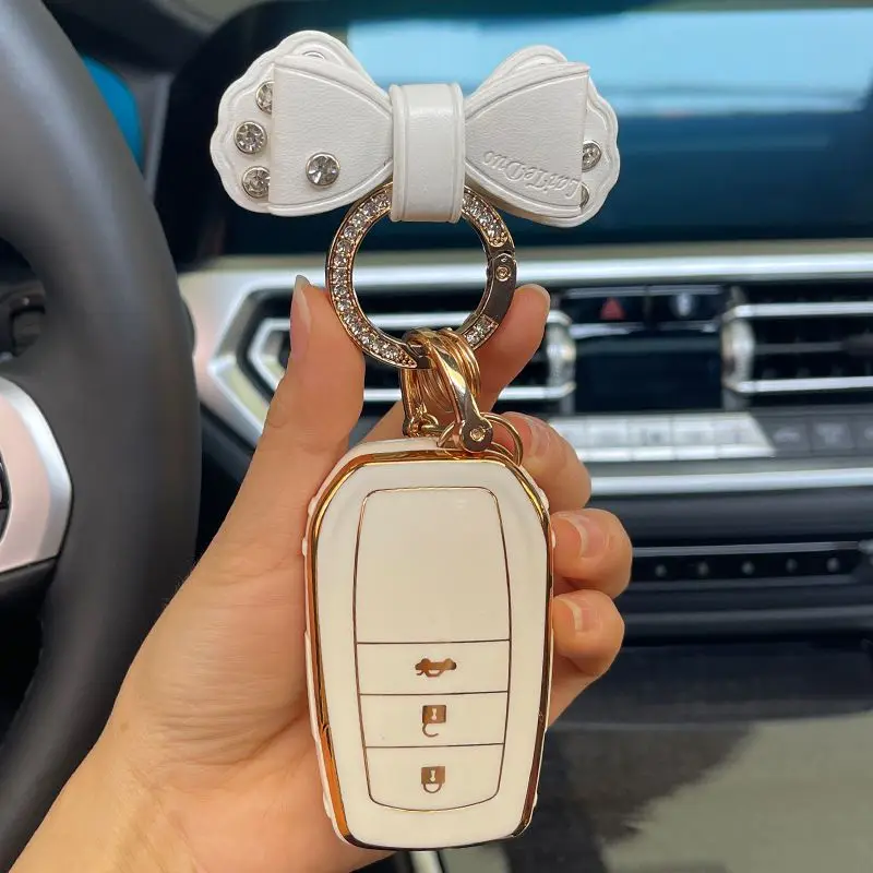 

Car Key Case Cover for Toyota RAV4 HARRIER Hilux Fortuner Land Cruiser Crown Highland Prado Yaris Cross Aygo