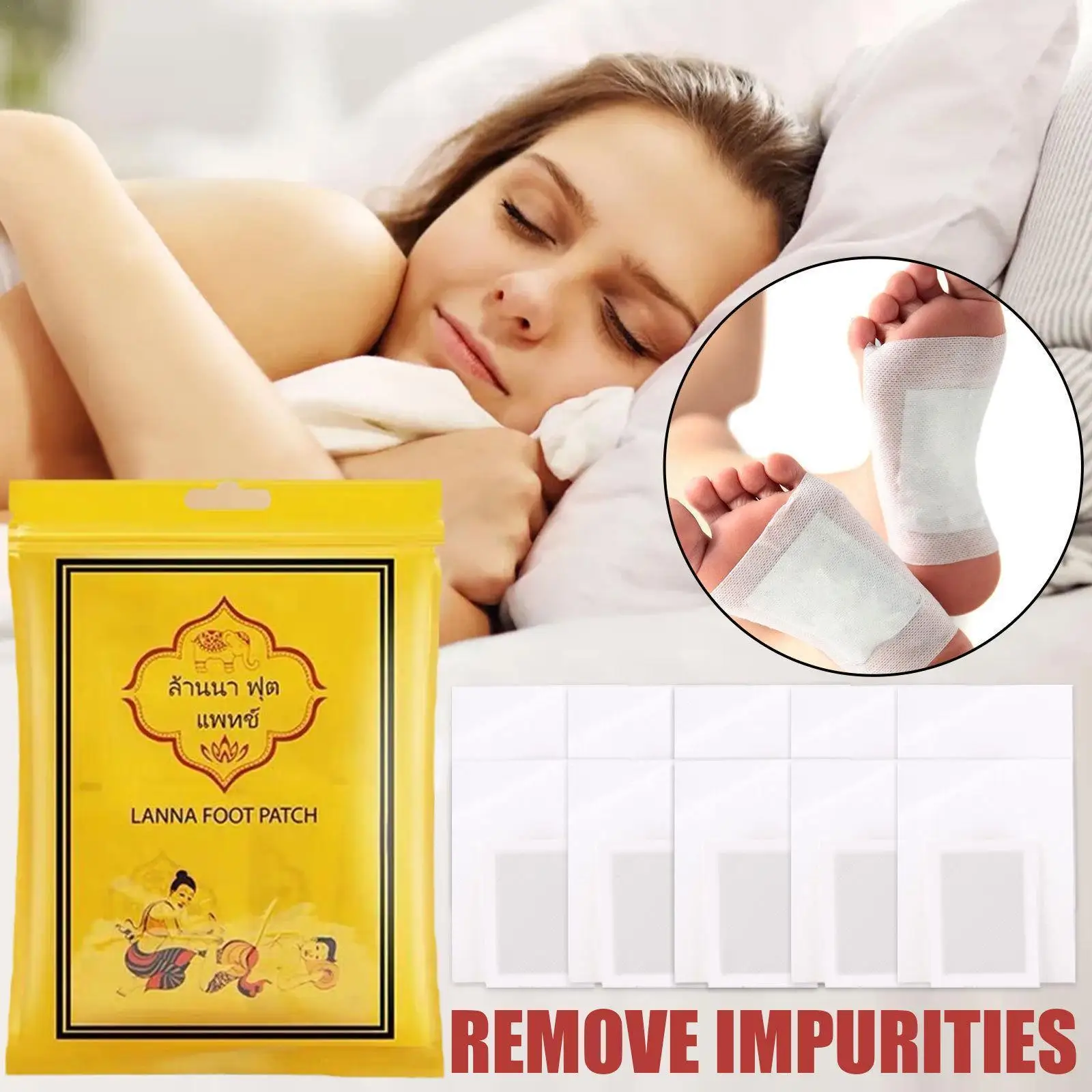 

10pcs/set Moisture Removal Patch Body Detox Y Patches Foot Help Acne Care Foot Slimming Beauty Sleep Patches F Y8y9