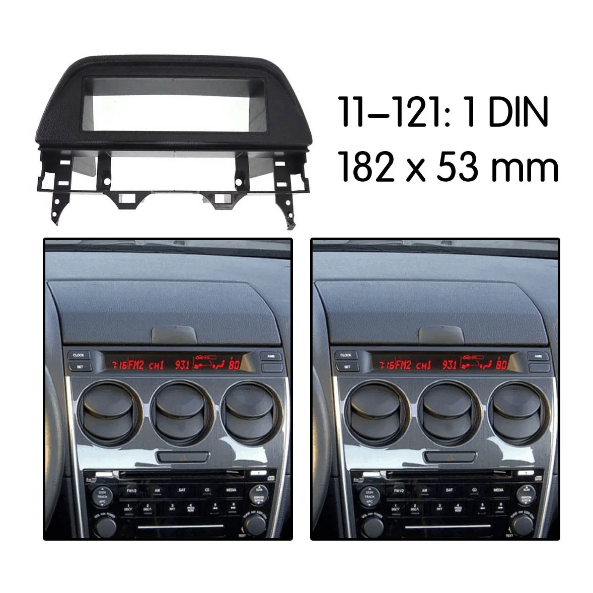 

Car Stereo Radio DVD Audio Panel Frame DVD Dashboard Frame Suitable For Mazda 6 Atenza 2002-2007