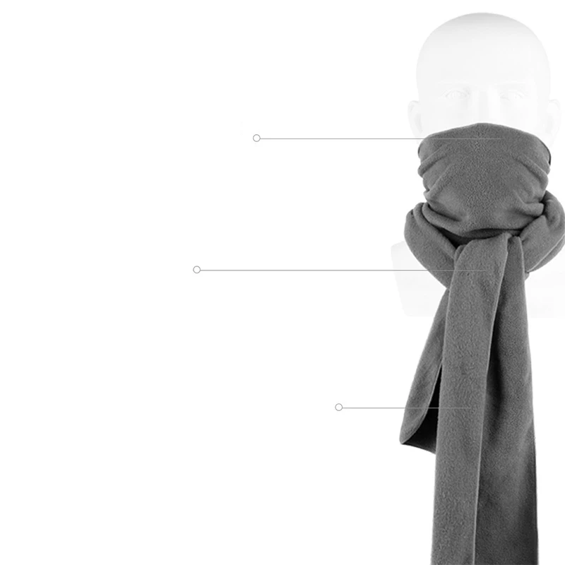 Осенне-зимние шарфы для мужчин и женщин уличные флисовые пар