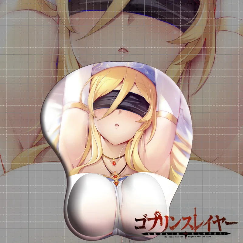 

Anime Goblin Slayer Priestess Mouse Pad Cosplay Otaku 3D Bust Soft Gel Game Playing Mat PC Office Wrist Rest Rubber Pad Gift NEW