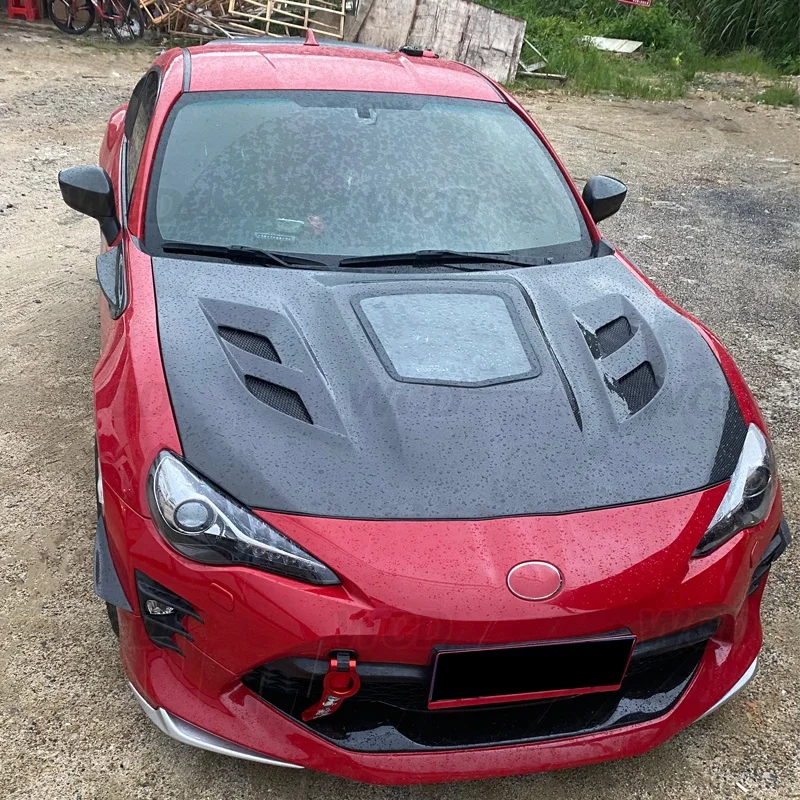 Воздухозаборник из углеродного волокна крышка двигателя прозрачная стеклянная