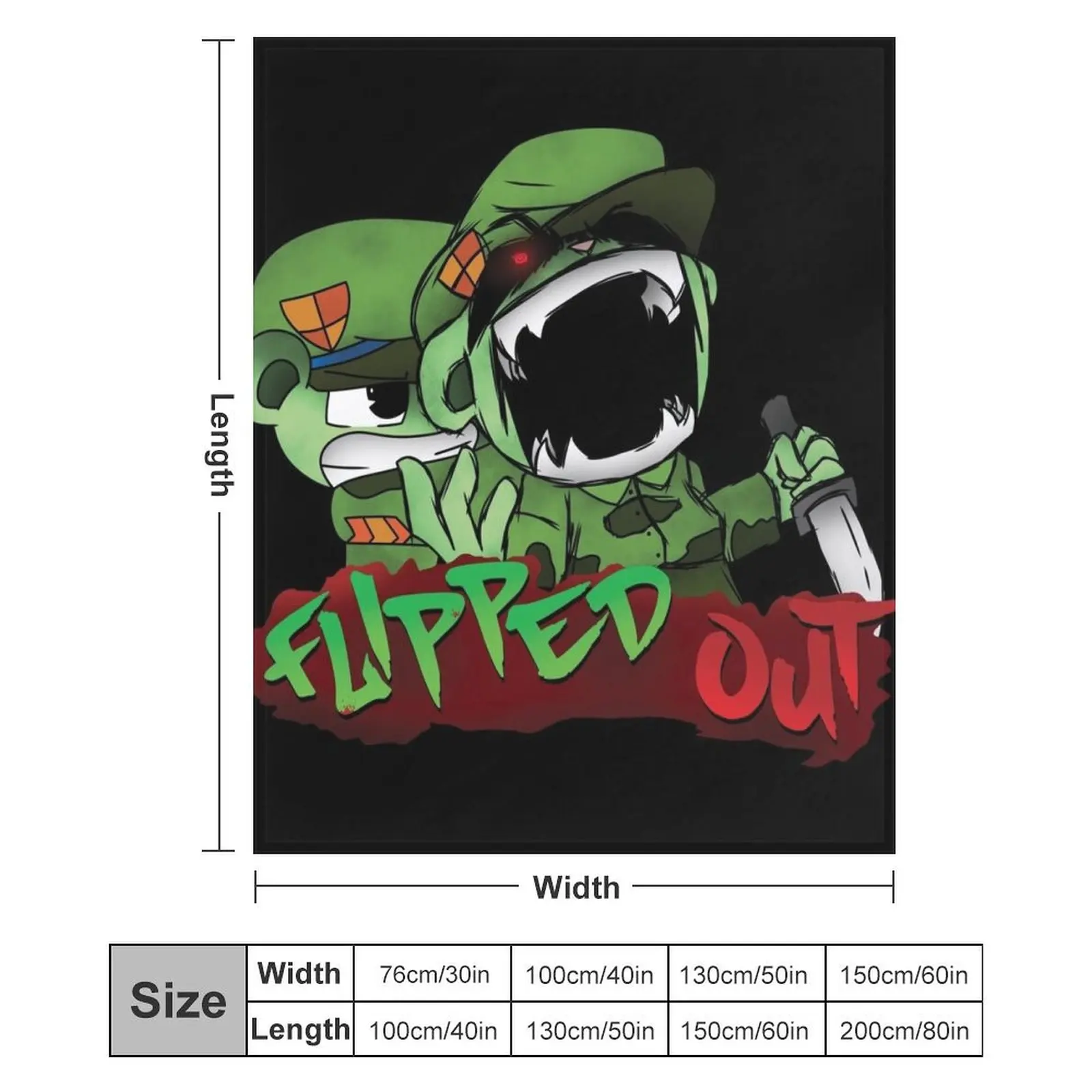 fnf htf Flippy против Fliqpy граффити Плед Пляжные движущиеся одеяла для волос