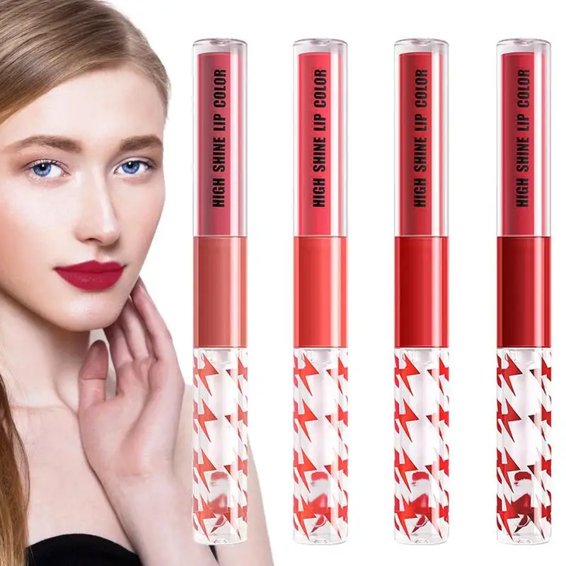 

Plumping Lip Gloss 4/8 Pieces Long Lasting Waterproof Non-stick Cup Lip Stain Mini Non-stick Cup Lipgloss Moisturizing Liquid