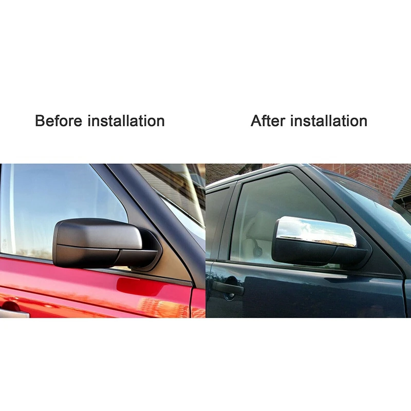 Крышка бокового зеркала заднего вида для Land Rover Discovery 4 Freelander 2 Range Sport 2010-2016 Chrome