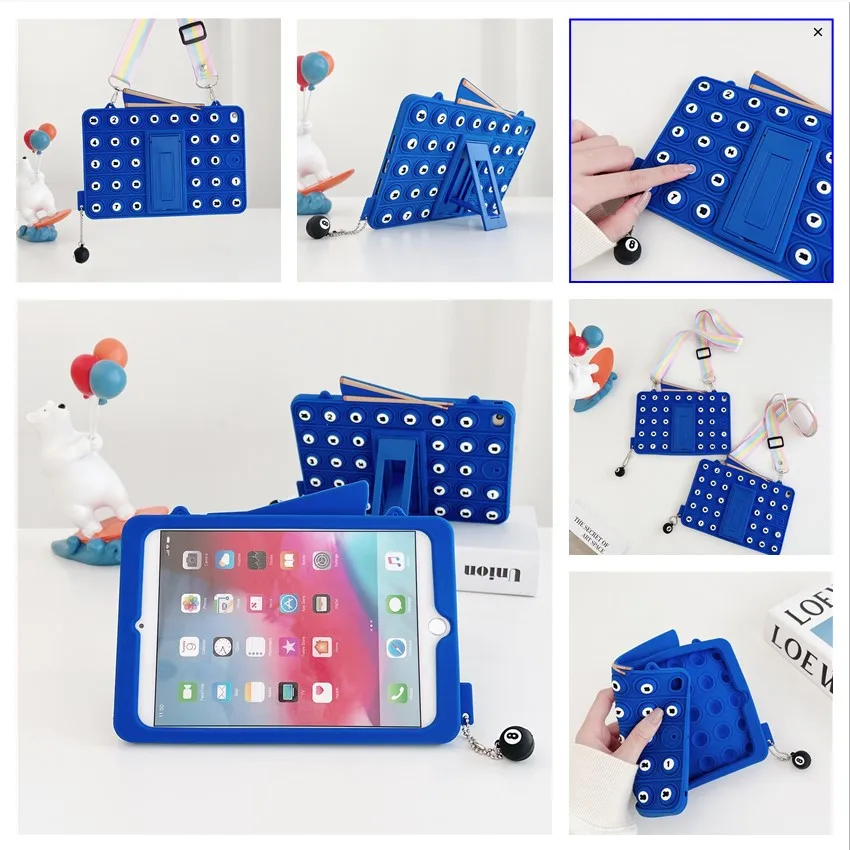 

Детский чехол для iPad, силиконовый чехол-подставка для iPad 9,7 2018 2017 5th 6th 7th 8th 9th 10,2 Pro 11 2021 Mini 6 5 2021 Air 1 2 3 Air 5 4 10,9