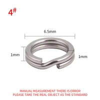 fishing outdoor sports connector split ring split ring 50 pcs accessories connector double split lure silver snap