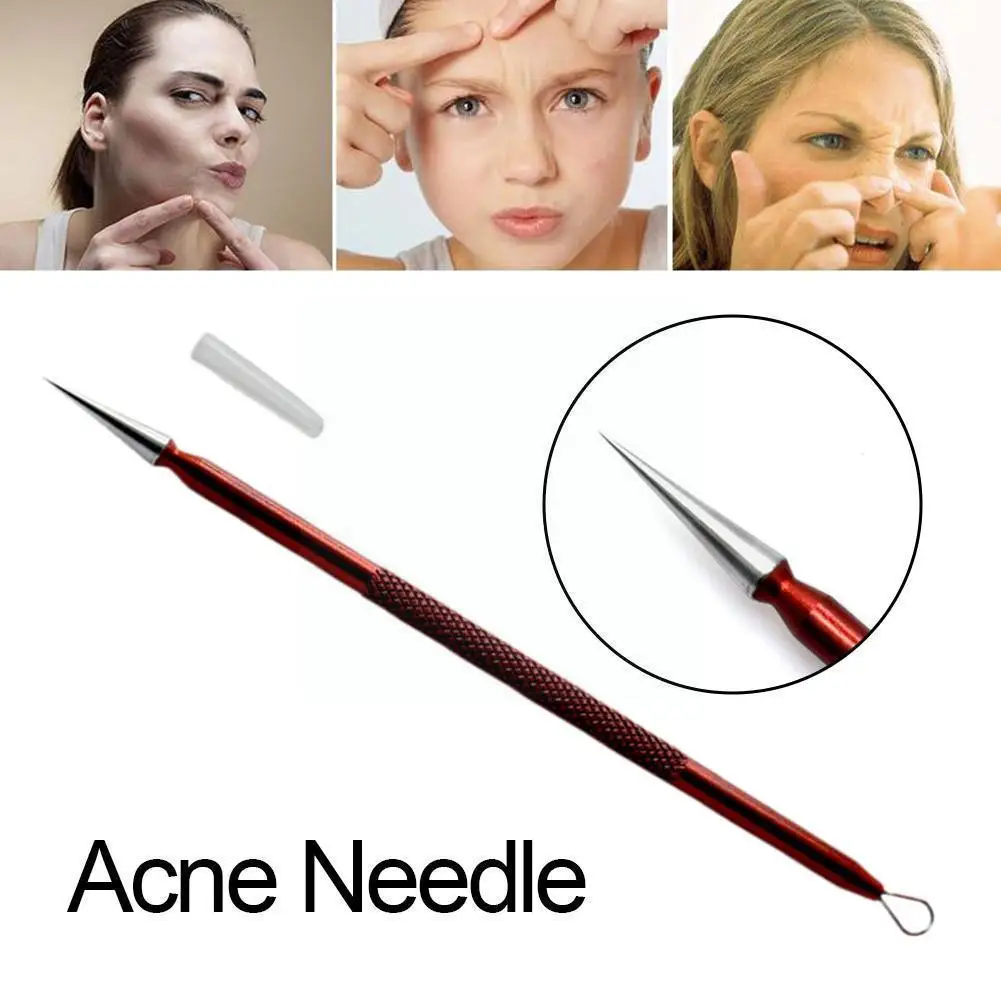 

1pc Acne Needle Single Blackhead Remover Tool Spoon Acne Skin Acne Fat Tool Squeeze Care Particles Closed Needle Pimple O0k3