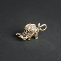 antique brass wild boar desktop ornament creative bronze small bronze