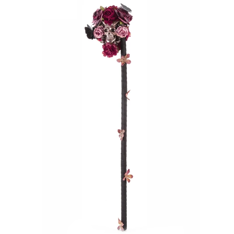 

Halloween Walking Cane Gothic Skull Walking Stick Handle Skull Walking Cane