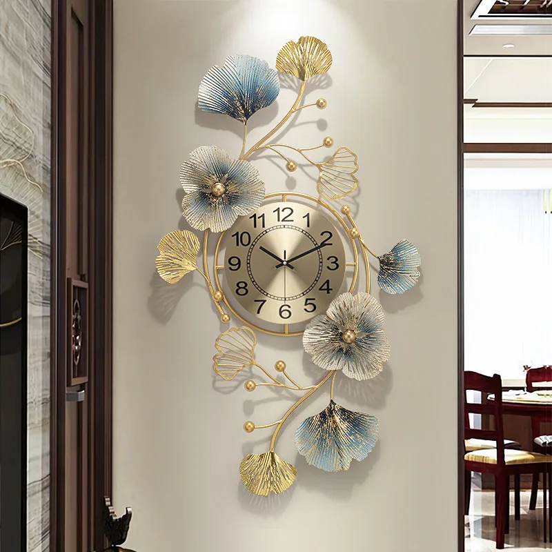 

Large Wall Clock Modern Design Metal Living Room Decoration Office Silent Wall Clock Digital Orologio Da Parete Home Decor