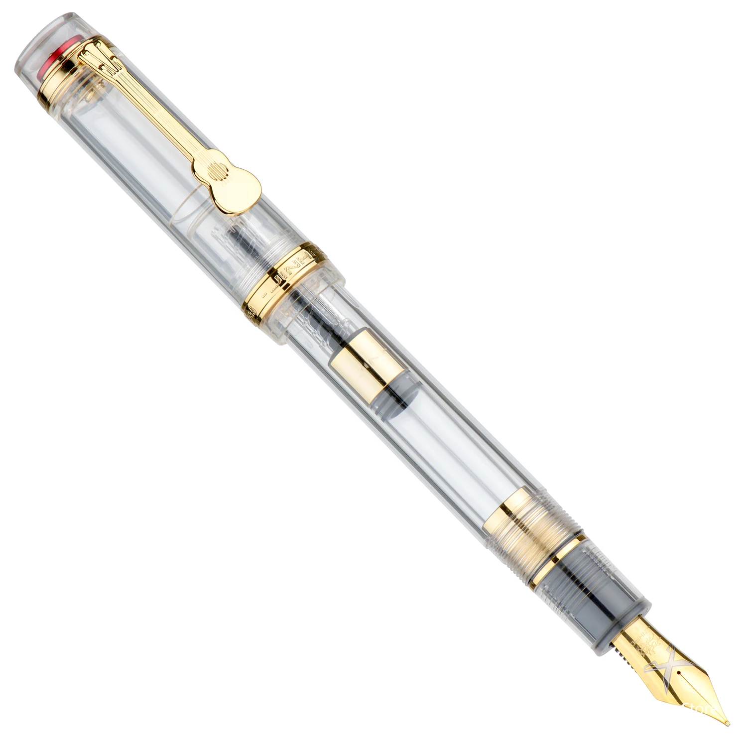 Перьевая ручка Jinhao 1935 серии Tiandao #8 F/M с гитарным зажимом прозрачная белая