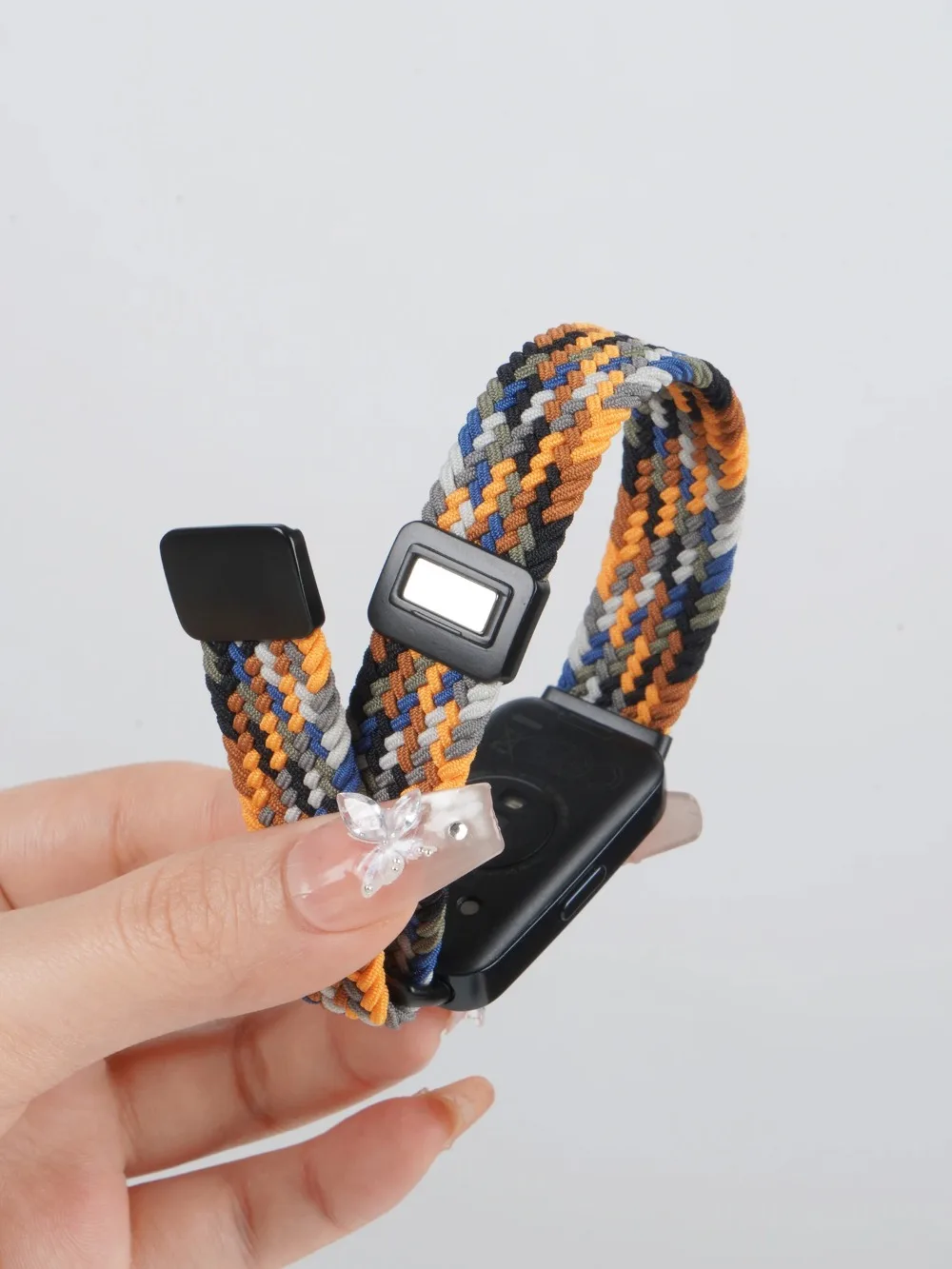 Фото Официальный плетеный нейлоновый ремешок с магнитной застежкой для Huawei Band 11/11 Pro, браслет для Huawei Band 8/9/10/11/11 Pro №4