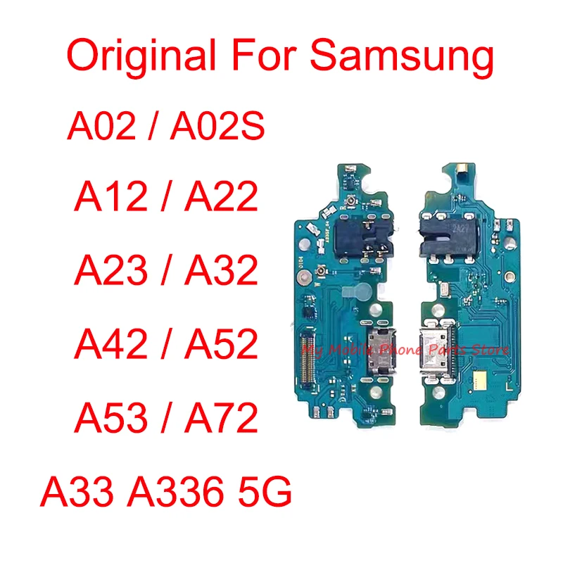 

Original Charging Charge Board Port Dock Flex For Samsung Galaxy A02 A02S A12 A22 A23 A32 A42 A52 A52S A53 A72 A33 A336B 4G 5G