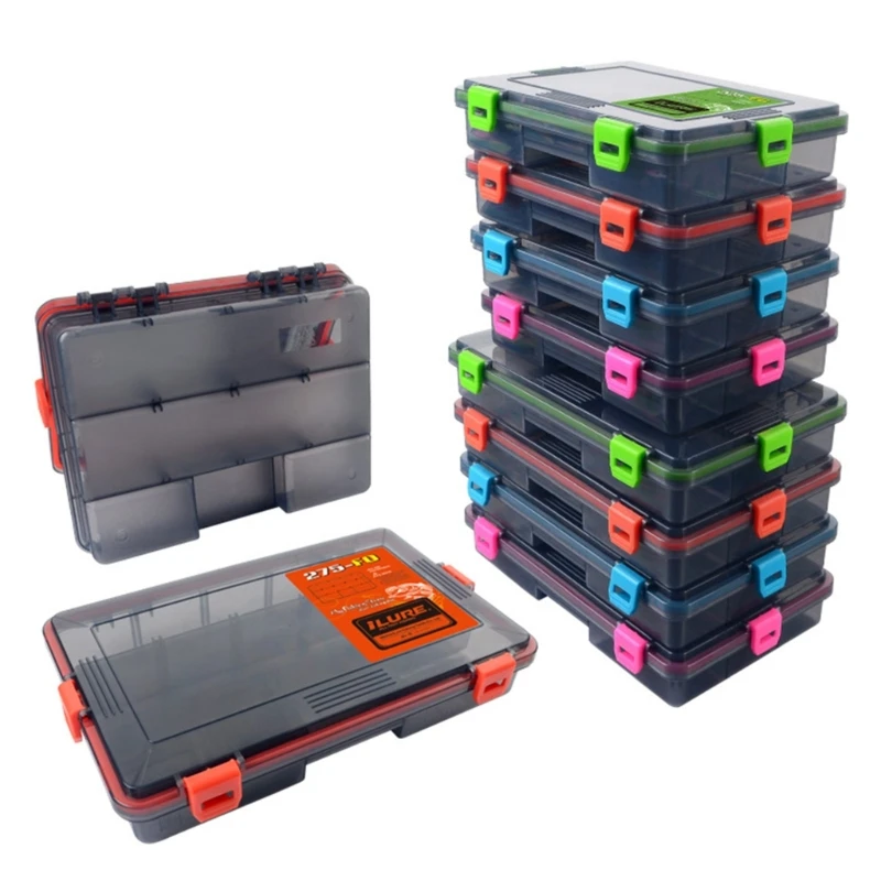 

Portable Fishing Tackle Box Toolboxs Cases Lightweight Fishing Tool Baits Lures Box Transparent Lures Hook Organizers