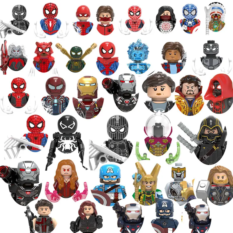 Конструктор «супергерой», Loki Hulk Thor Ant Man, «черная вдова», «Сокол», «Дэдпул», игрушки для детей, подарок на день рождения