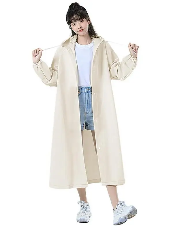 

Новый дождевик унисекс из ЭВА, утолщенный водонепроницаемый дождевик для женщин и мужчин, черный водонепроницаемый дождевик для кемпинга, костюм