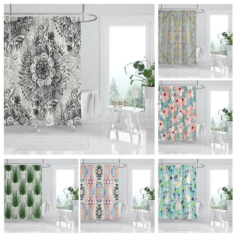 

Водонепроницаемые тканевые занавески для душа, занавески для ванной, аксессуары, занавеска для ванной, для душа, 180x200 см, 240*200, аниме, украшен...