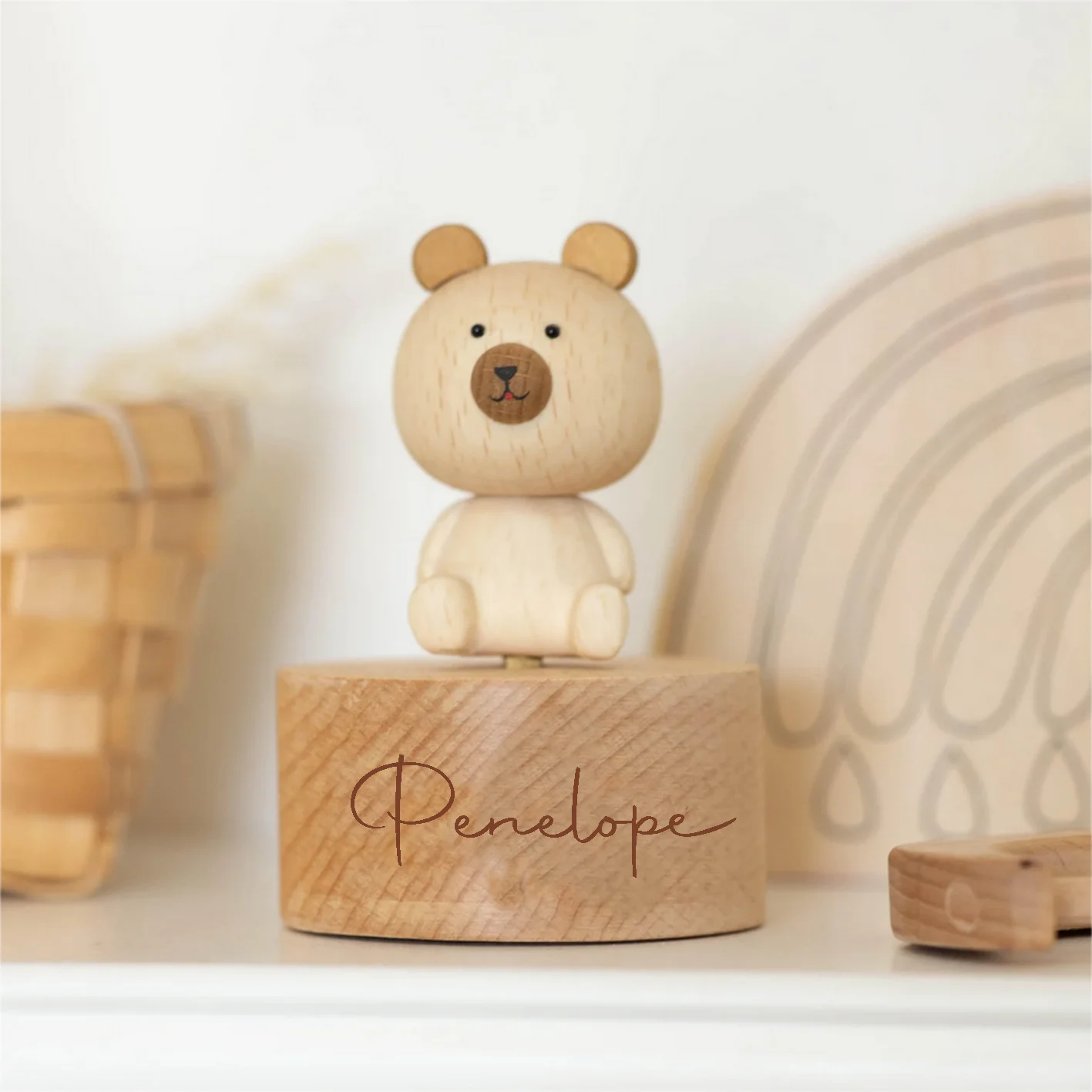 Музыкальная шкатулка с именем на заказ персонализированная музыкальная