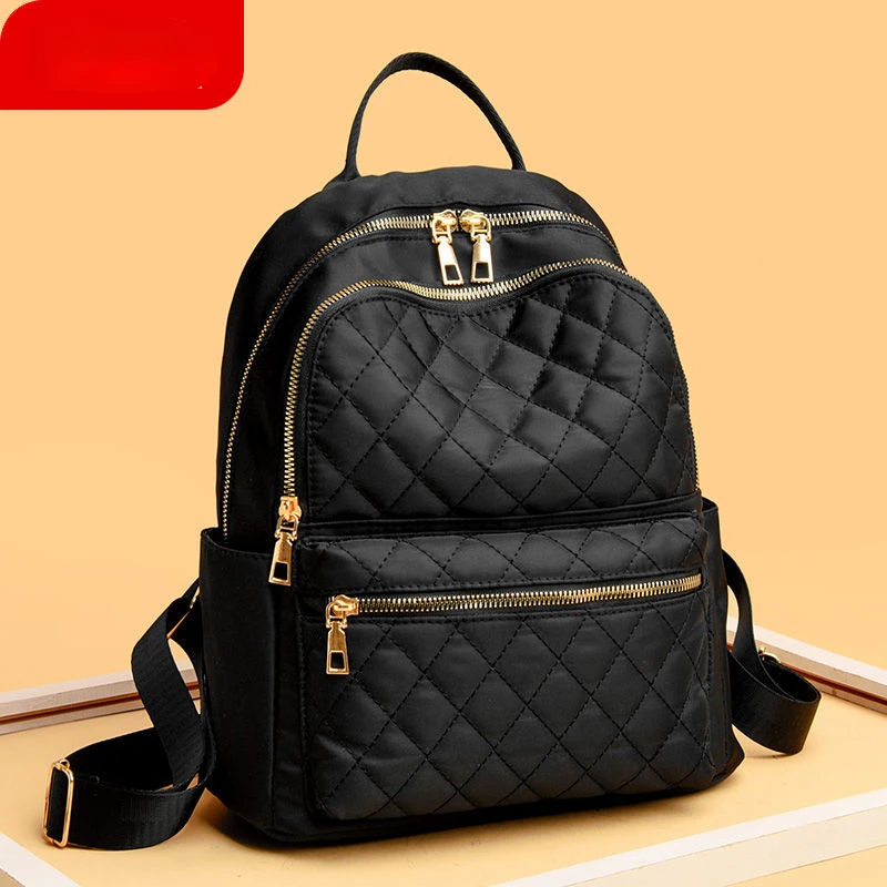 

Bags for Women Backpack 2022 High-capacity Women's Oxford Cloth Backpacks Mochila Bolsa Black Waterproof Travel Bag E192