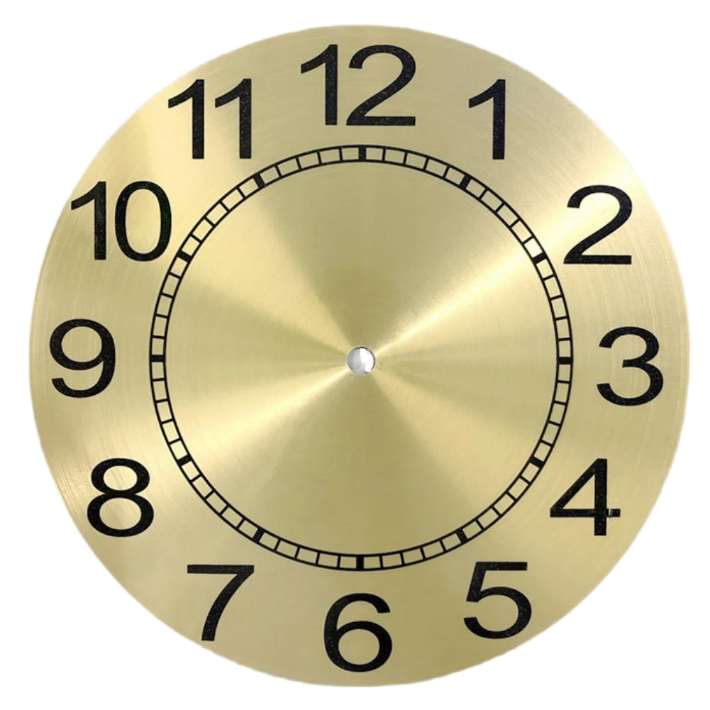 Сделай сам, золотые кварцевые настенные часы, циферблат, циферблат, 9,5  дюйма, металлические часы, циферблат, циферблат с арабскими цифрами,  беззвучные кварцевые часы, специальный циферблат | AliExpress