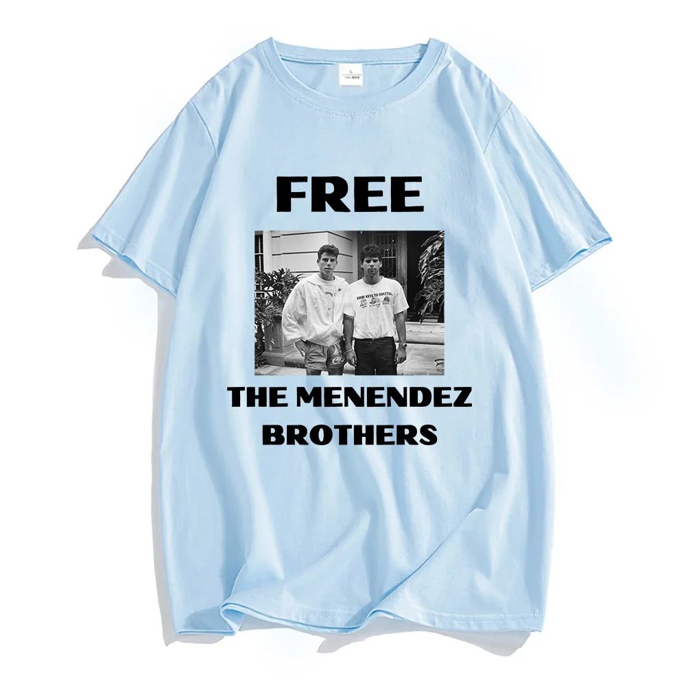 Футболка с изображением братьев Менендеса без фильмов футболки графическим
