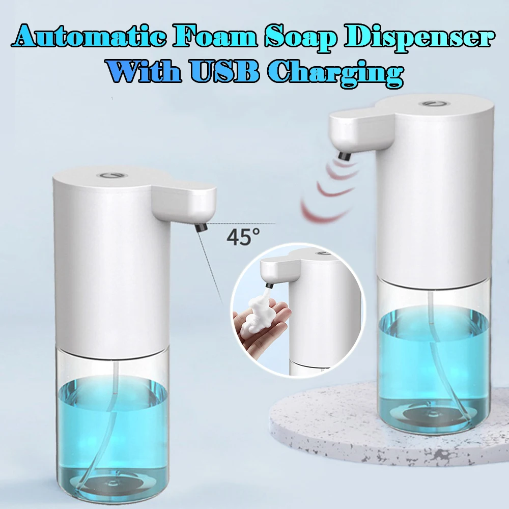 

New USB Charging Automatic Induction Foam Soap Dispenser Touchless Smart Sensor Auto Foam Liquid Soap Dispensers Hand Washer
