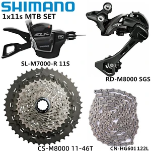 Shimano XT M8000 SLX M7000 1x11s Groupset For MTB Bicycle M8000 SunRace Sunshine Cassette HG601 116L 122L Chain 11s Bike  Set