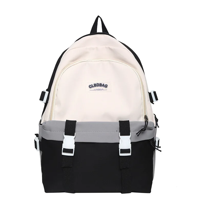 

2022 New School Bag Large Capacity Leisure Korean Version of Fresh Canvas Backpack Middle and High School Students Backpack