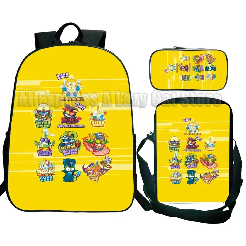 Фото Рюкзак SuperThings10 Back To School, 3 шт., школьный рюкзак Super Zings, легкие сумки с героями мультфильмов для девочек и мальчиков, детские легкие сумки, подарки №4