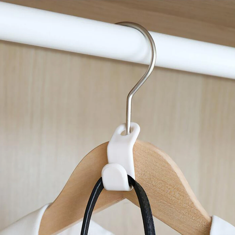 

Mini Clothes Hanger Connector Hooks Non-Slip Clothes Cascading Wardrobe Coat Storage Rack Plastic Hooks Holder Home Organizer