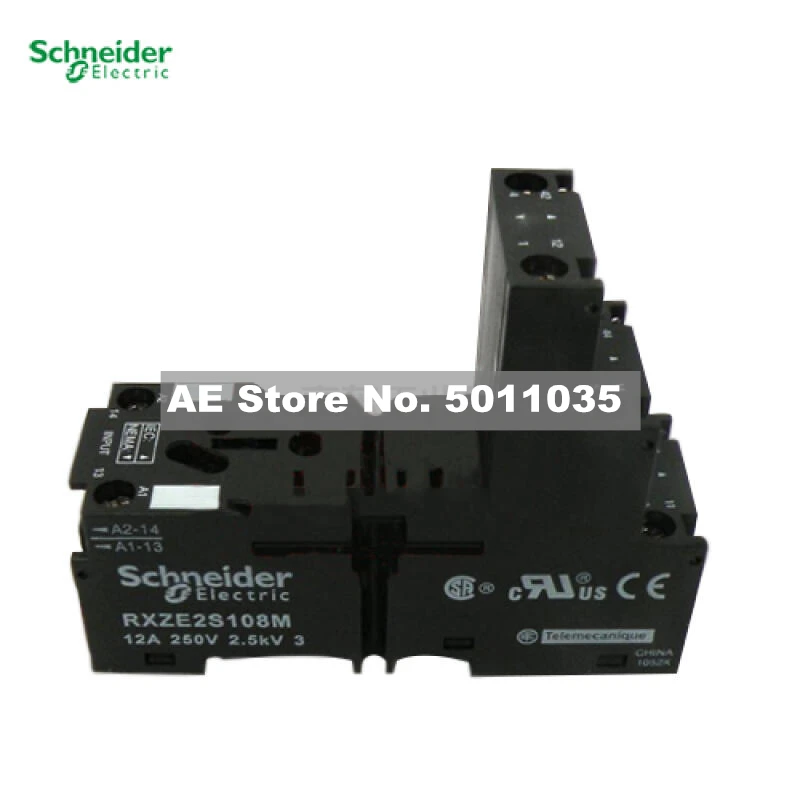 

RXZE2S108M Schneider Electric intermediate relay accessories, separate base 2CO pressure wire frame; RXZE2S108M