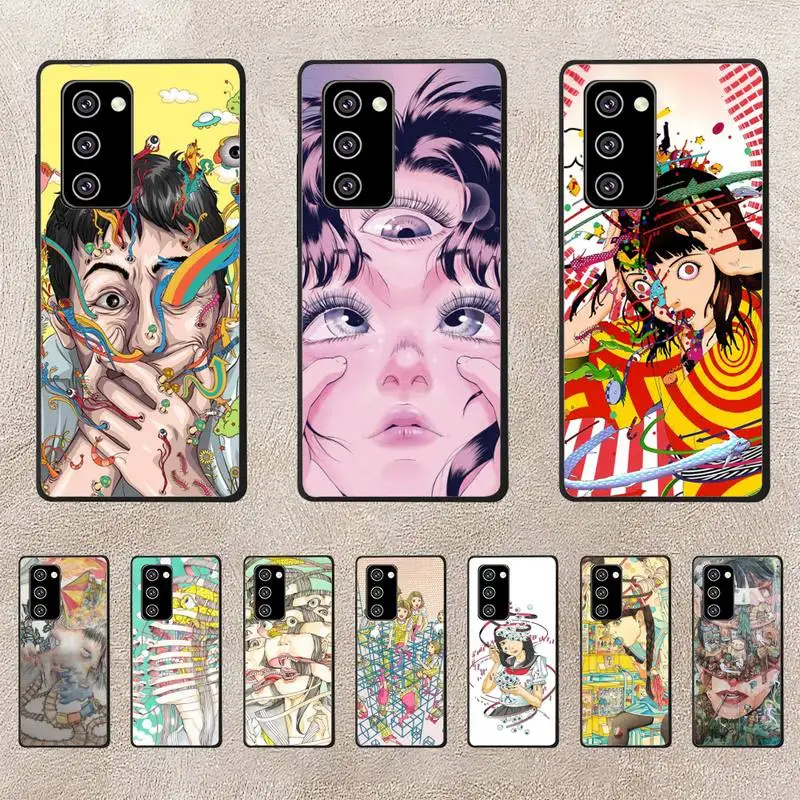 

Shintaro Kago Horror Cartoons Phone Case For Oppo Reno Realme C3 6Pro Cover For Vivo Y91C Y17 Y19 Funda Capa