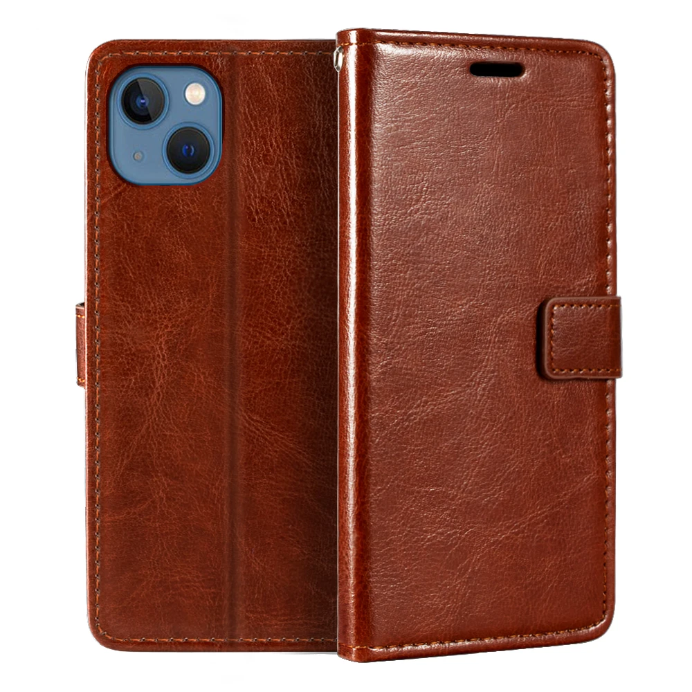 

Case For iPhone 14 Max Wallet Premium PU Magnetic Case Cover With Card Holder And Kickstand For iPhone 14 Max