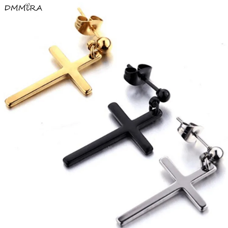 Женские и мужские серьги-подвески, серьги золотого и черного цвета с белыми кристаллами и цирконами, ювелирные изделия