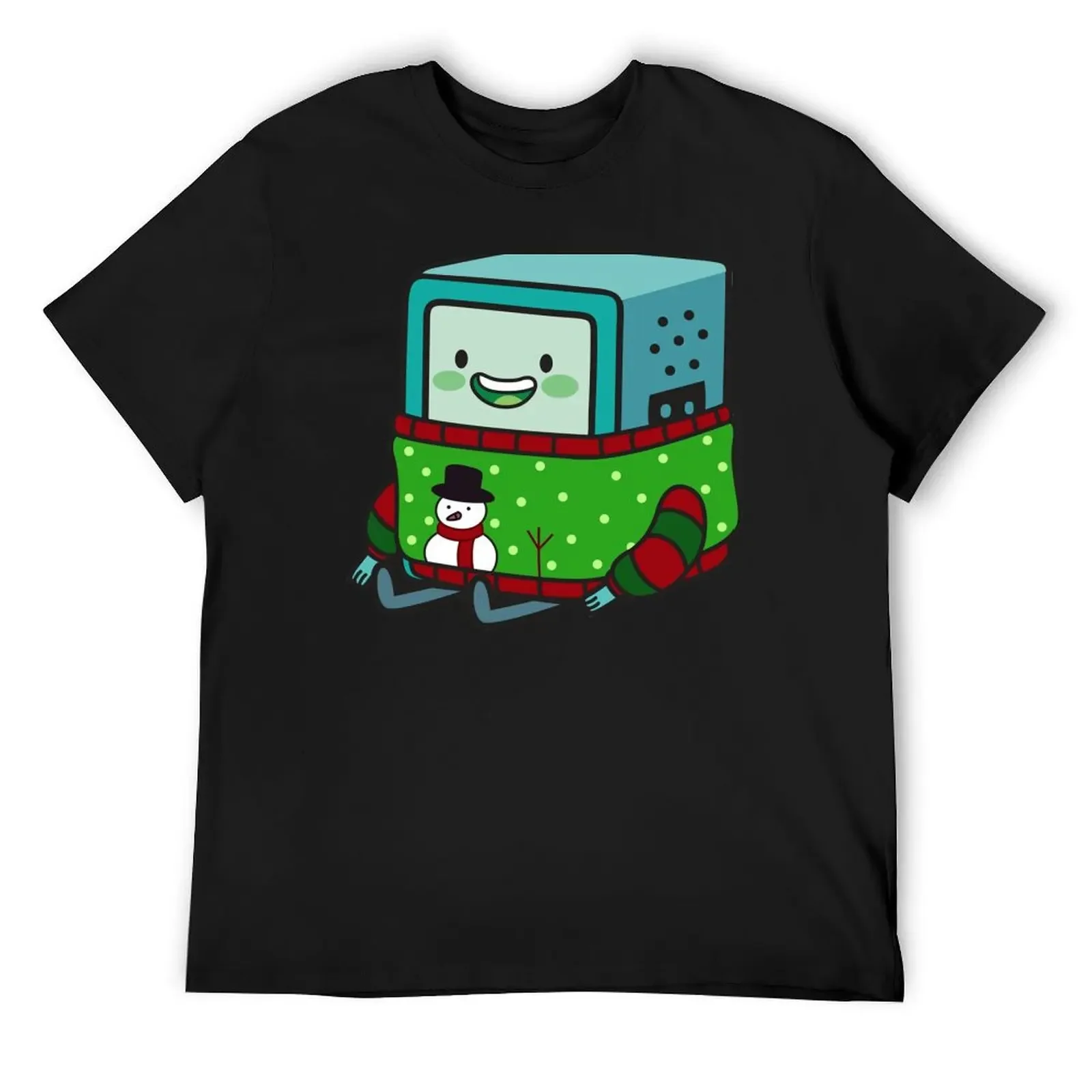 BMO Xmas T-Shirt хлопковые мужские футболки рубашки для тренировок с графикой мужчин