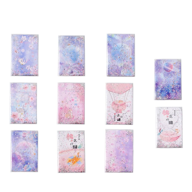 

Ins Quicksand Scrapbook Notebook Journey Diary Journal Notepad Planner 164 Pages Ink-proof for Young Girls Women Artists