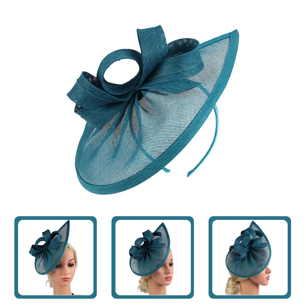 

Cocktail Party Hat Tea Headdress Elegant Hats Vintage Women Hair Decor Fascinator Retro Top Hairpin Mesh