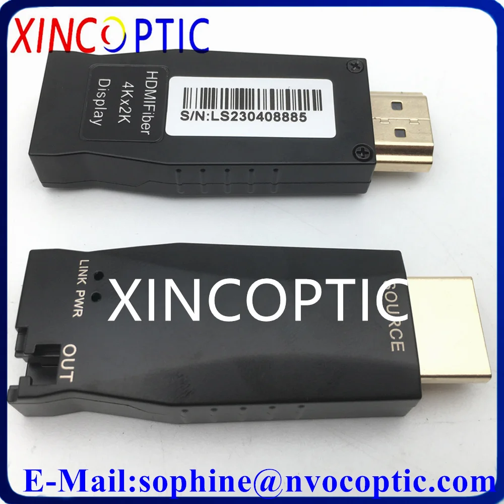 3840*2160 @ 30Hz(Y:U:V 4:4:4) HD несжатой одномодовый 300M 1xLC съемный мини HDMI видео по оптоволоконному удлинителю преобразователь