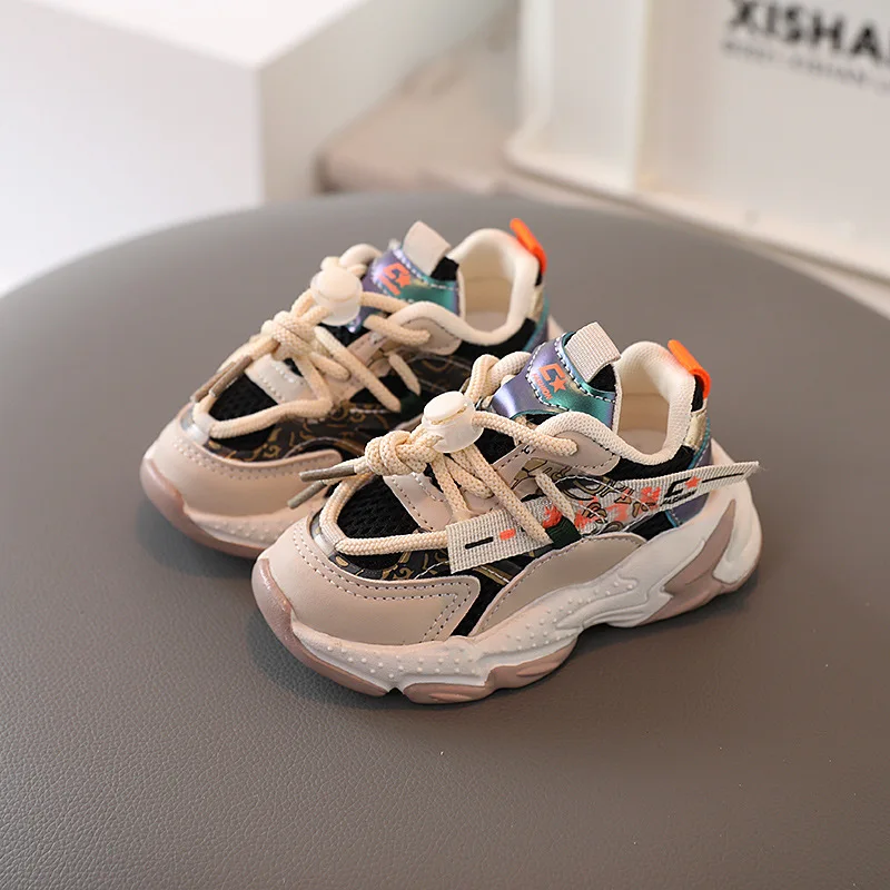 

Spring Baby Sneakers Kids Sports Shoes for Boys Girls Running Shoes 1-6 Years Toddler Footwear Outdoor Breathable Casual Shoes