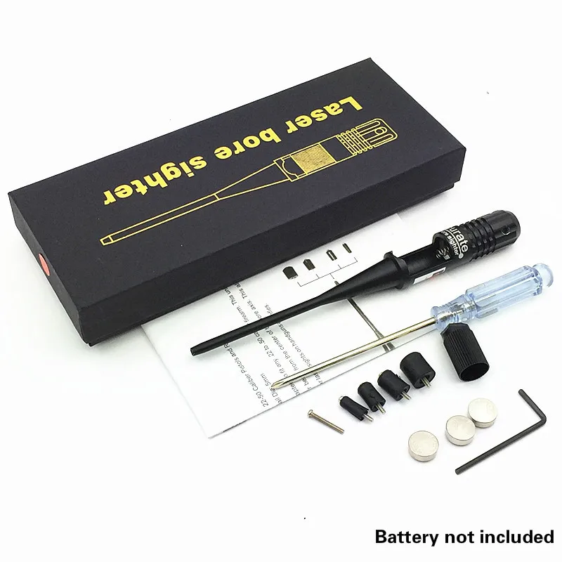 

Tactical Red Dot Laser Bore Sighter Scope 0.22 - 0.50 Five Caliber Rifle Hunting Airsoft Optical Boresighter Zeroing Pointer